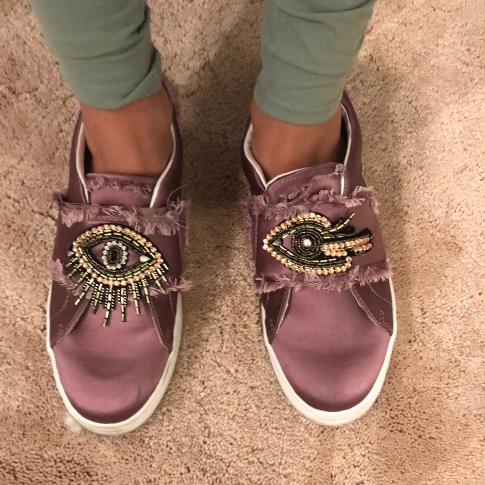 Sam Edelman Satin Sneakers- size 8